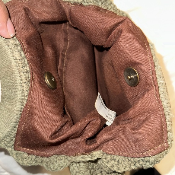 Cute olive green crochet bag - Picture 4 of 6